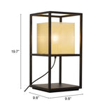Zuo Modern Yves Steel Modern Commercial Grade Table Lamp Gold, Black Steel