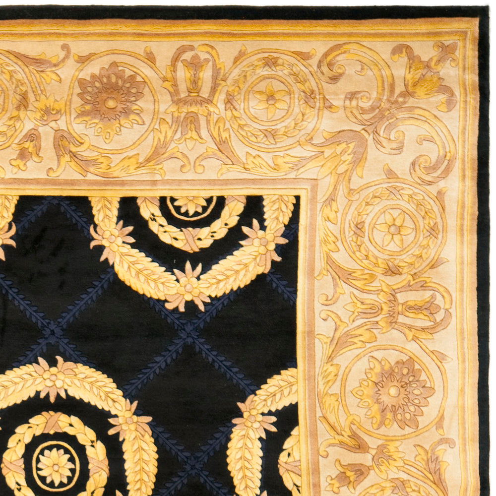 FL09 Hand Knotted Round Wool Rug - Luxurious Wool Pile from China, Perfect for Cozy Living Spaces