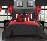 Mackenzie Red Queen 20pc Comforter Set