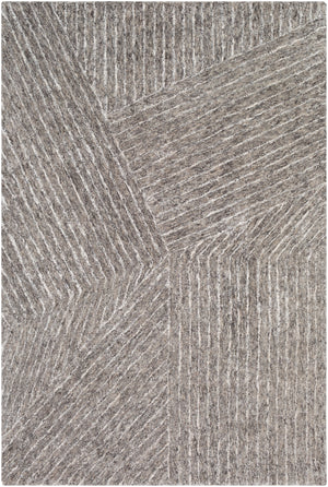 Falcon FLC-8003 Modern Viscose, Wool Rug FLC8003-913 Camel, White, Dark Brown, Taupe 70% Viscose, 30% Wool 9' x 13'