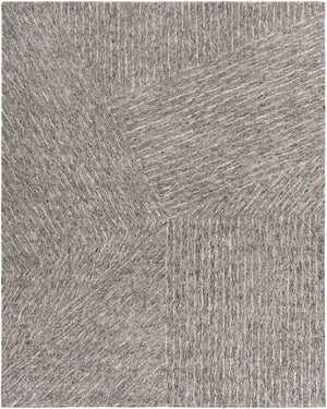 Falcon FLC-8003 Modern Viscose, Wool Rug FLC8003-810 Camel, White, Dark Brown, Taupe 70% Viscose, 30% Wool 8' x 10'