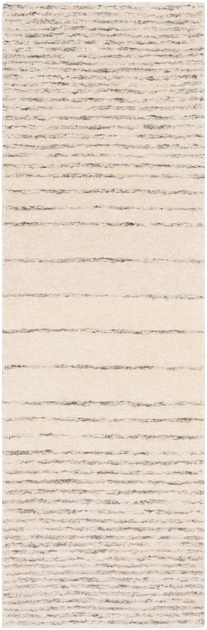 Falcon FLC-8004 Modern Viscose, Wool Rug FLC8004-268 Dark Brown, Beige, Cream 70% Viscose, 30% Wool 2'6" x 8'