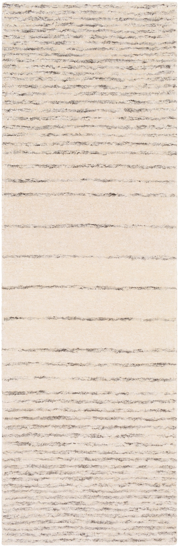 Falcon FLC-8004 Modern Viscose, Wool Rug FLC8004-268 Dark Brown, Beige, Cream 70% Viscose, 30% Wool 2'6" x 8'
