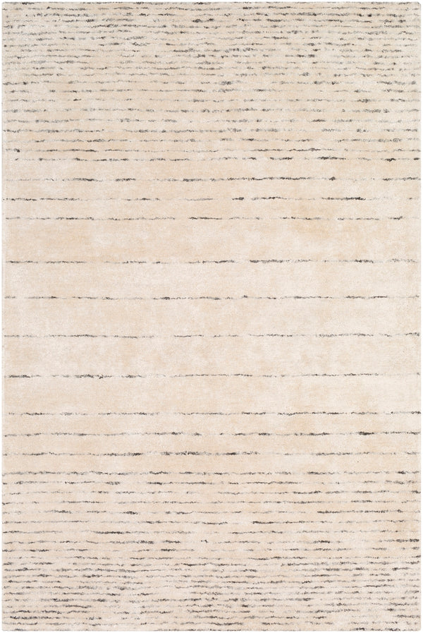Falcon FLC-8004 Modern Viscose, Wool Rug FLC8004-913 Dark Brown, Beige, Cream 70% Viscose, 30% Wool 9' x 13'