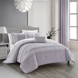 Brice Lilac Twin 4pc Comforter Set