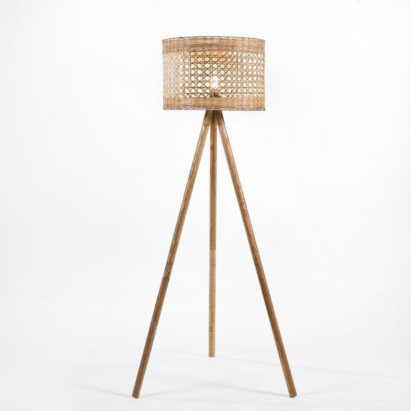 Safavieh Akroyd Floor Lamp Natural Wood FLL2001A