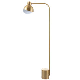 Safavieh Violetta Floor Lamp Brass Gold White Marble FLL4041A