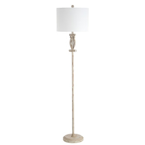 Safavieh Philippa Floor Lamp White Washed FLL4049A 889048650428