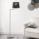 Safavieh Berman Floor Lamp Chrome Metal FLL4110A