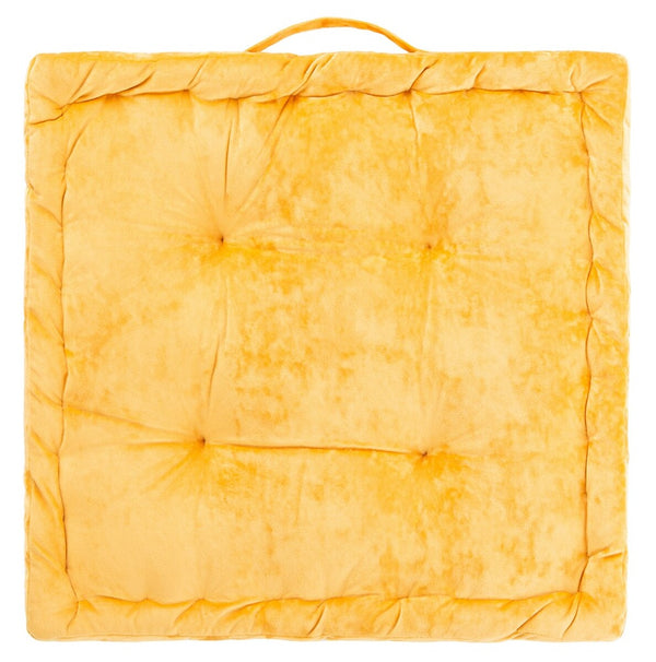 Belia Floor Pillow - Glamorous Velvet Cushion for Oscar Parties, Easy Transport with Handle