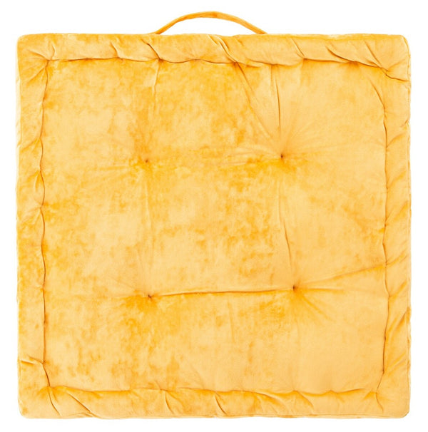 Belia Floor Pillow - Glamorous Velvet Cushion for Oscar Parties, Easy Transport with Handle