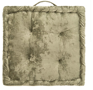 Belia Floor Pillow - Glamorous Velvet Cushion for Oscar Parties, Easy Transport with Handle