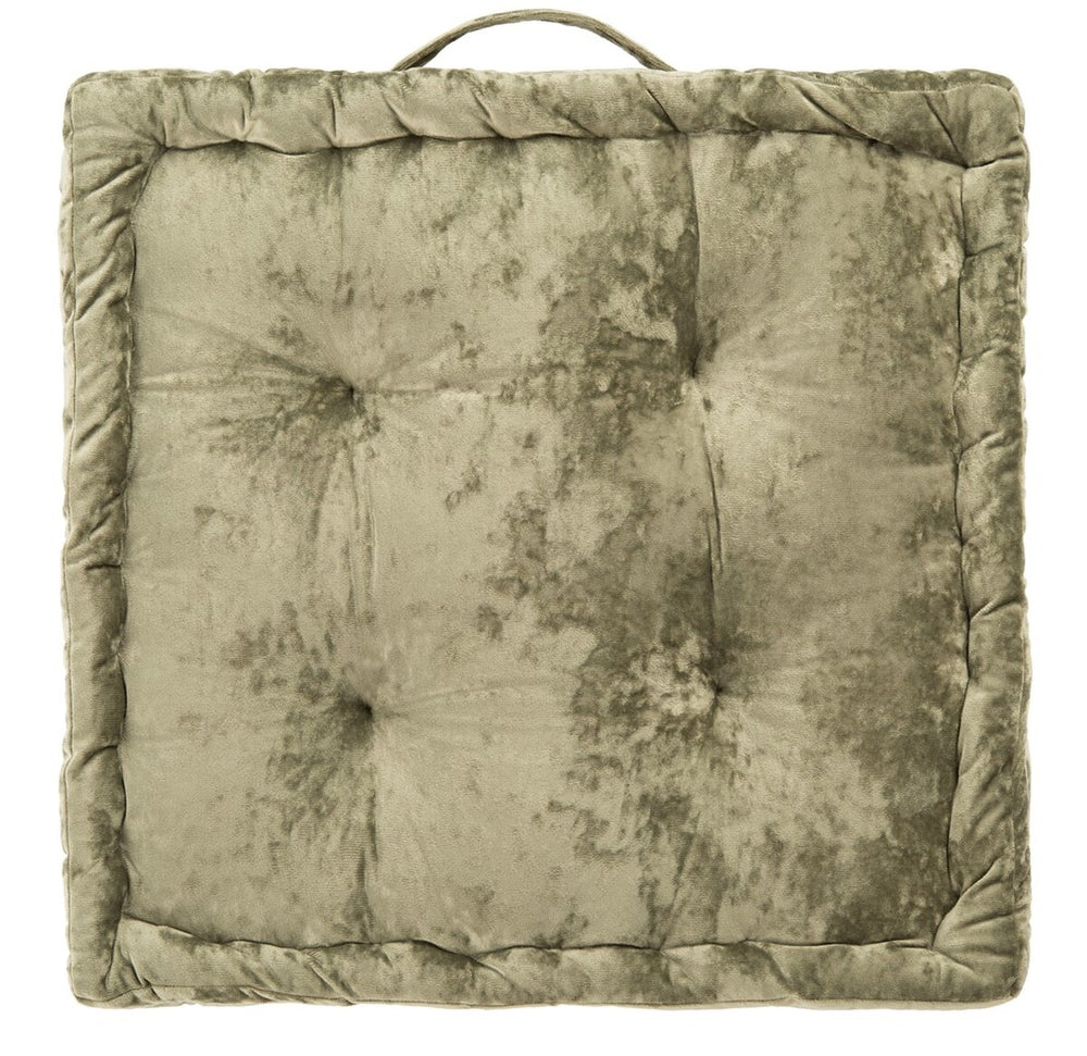Belia Floor Pillow - Glamorous Velvet Cushion for Oscar Parties, Easy Transport with Handle