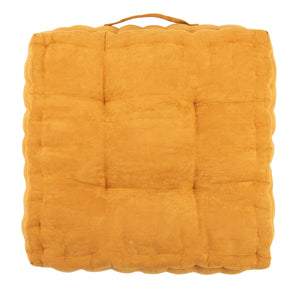 Gardenia Velvet Floor Pillow - Cozy Pastel Seating for Stylish Home Decor and Effortless Transport