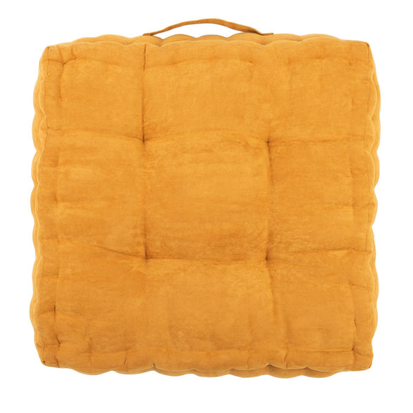 Gardenia Velvet Floor Pillow - Cozy Pastel Seating for Stylish Home Decor and Effortless Transport