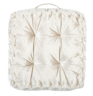 Peony Floor Pillow - Glamorous Velvet Cushion for Stylish Seating and Easy Transport at Gatherings