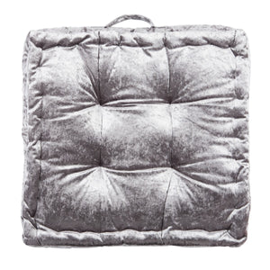 Peony Floor Pillow - Glamorous Velvet Cushion for Stylish Seating and Easy Transport at Gatherings