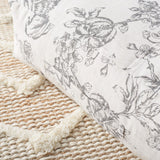 Safavieh Labelle Floor Pillow Beige/Black Poly/Poly FLP1011A