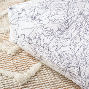 Safavieh Matlea Floor Pillow Beige / Grey Poly/Poly FLP1012A