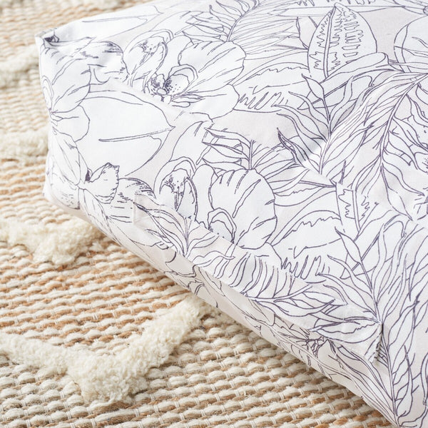 Safavieh Matlea Floor Pillow Beige / Grey Poly/Poly FLP1012A