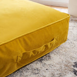 Safavieh Dulcie Floor Pillow Yellow Poly/Poly FLP1015D