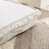 Safavieh Grema Floor Pillow Ivory 100% Cotton  FLP1018A