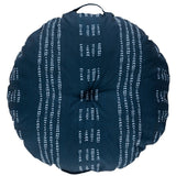 Safavieh Madelyn Round Floor Pillow Navy / Ivory 100% Polyester With Polyfill FLP1023A-2626