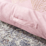 Safavieh Sarla Floor Pillow Pink / Gold 100% Polyester With Polyfill FLP1024A-2626RD