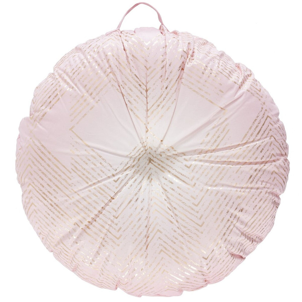 Safavieh Sarla Floor Pillow Pink / Gold 100% Polyester With Polyfill FLP1024A-2626RD