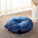 Safavieh Sarla Floor Pillow Navy / Silver 100% Polyester With Polyfill FLP1024B-2626RD