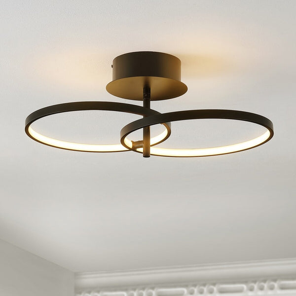 Safavieh Reyah Flush Miount Matte Black Iron / Aluminum / Plastic FLU4061A