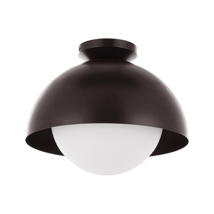 Safavieh Syluna, 14 Inch, Oil Rubbed Bronze/White, Iron Flush Mount Oil Rubbed Bronze / White Metal FLU4101A