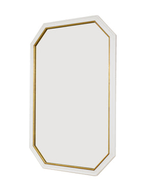 Zeugma FM170 PEARL WHITE & GOLD Wall Mirror