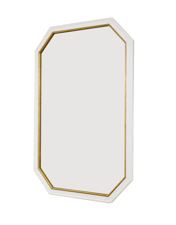 Zeugma FM170 PEARL WHITE & GOLD Wall Mirror