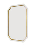Zeugma FM170 PEARL WHITE & GOLD Wall Mirror