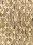 Forum FM-7208 Cottage Wool Rug FM7208-811 Dark Brown, Charcoal, Taupe, Khaki, Beige, Camel, Black 100% Wool 8' x 11'