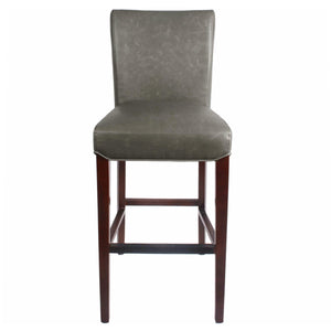 Milton Bar Stool - Stylish Bonded Leather Design with Solid Birch Frame for Modern Home Interiors