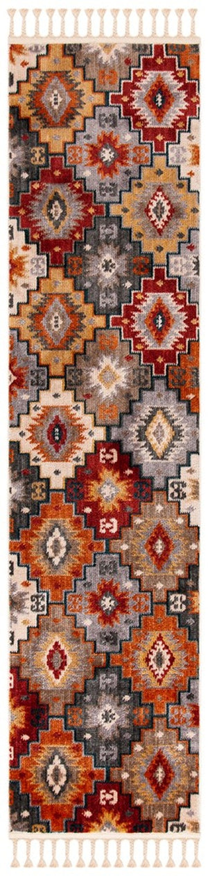 Safavieh Farmhouse 805 Powerloomed 75% Polyester 21% Cotton 4% Latex Traditional Rug FMH805F-3
