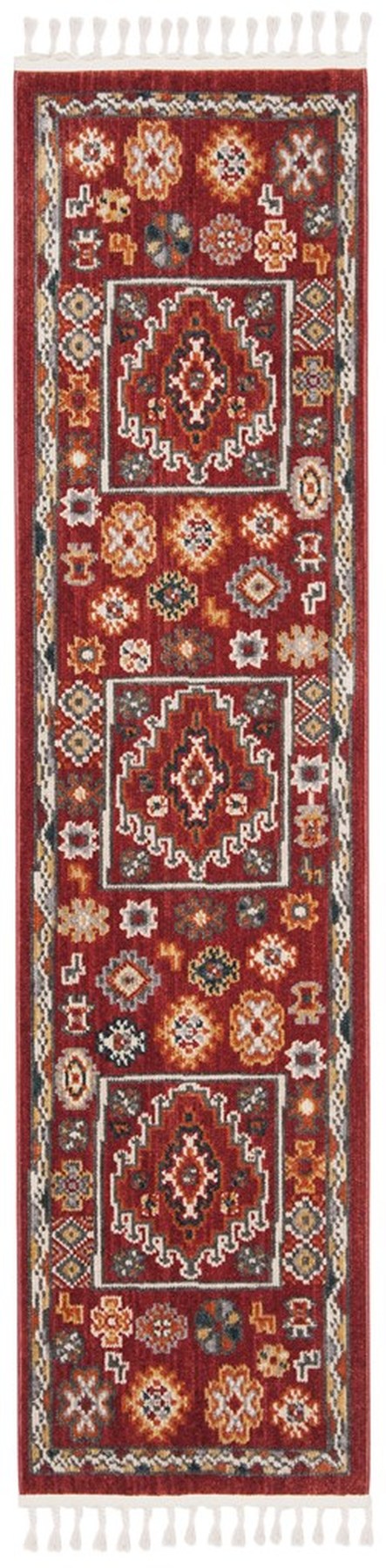 Safavieh Farmhouse 814 Powerloomed 75% Polyester 21% Cotton 4% Latex Traditional Rug FMH814Q-6
