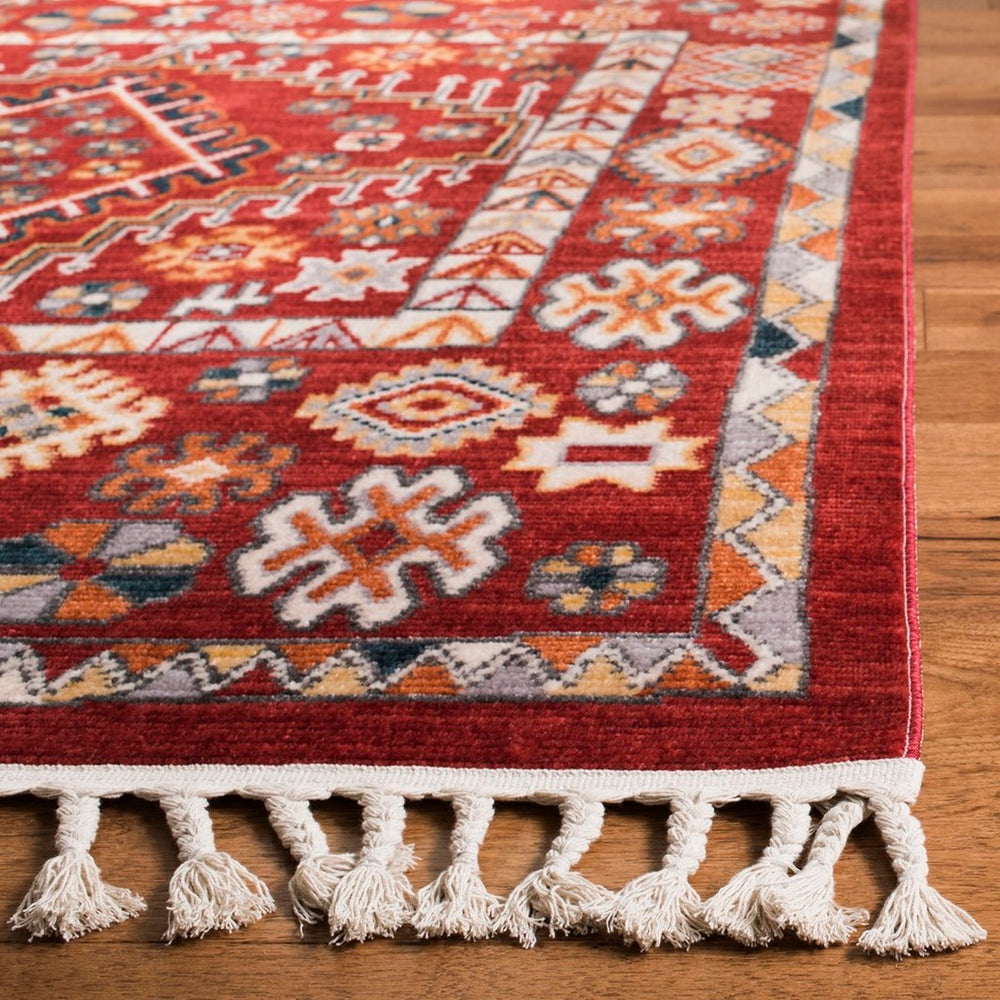 Safavieh Farmhouse 814 Powerloomed 75% Polyester 21% Cotton 4% Latex Traditional Rug FMH814Q-6