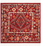 Safavieh Farmhouse 814 Powerloomed 75% Polyester 21% Cotton 4% Latex Traditional Rug FMH814Q-6