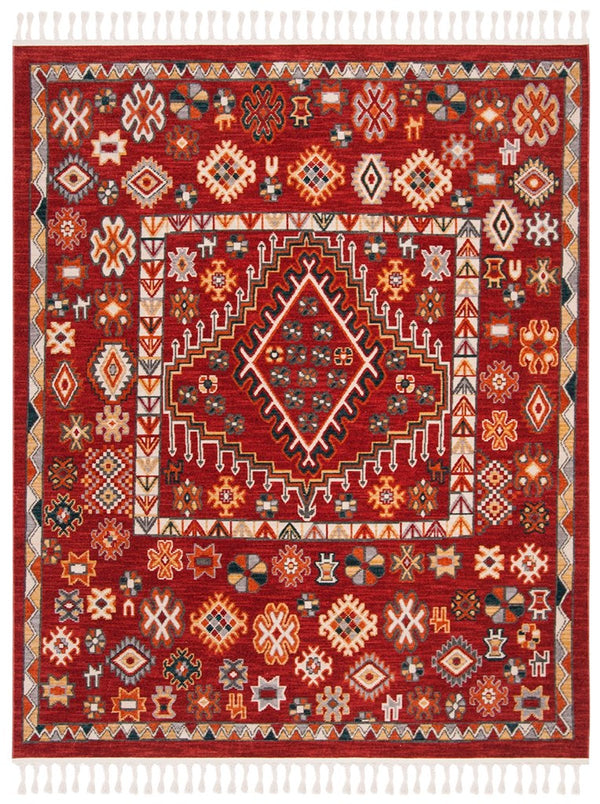Safavieh Farmhouse 814 Powerloomed 75% Polyester 21% Cotton 4% Latex Traditional Rug FMH814Q-6