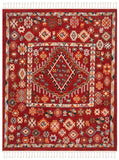 Safavieh Farmhouse 814 Powerloomed 75% Polyester 21% Cotton 4% Latex Traditional Rug FMH814Q-6