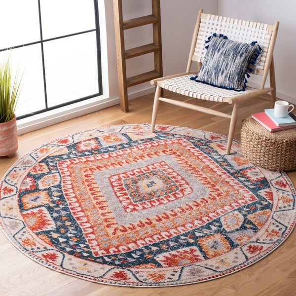 Safavieh Farmhouse 816 POWER LOOMED 75% Polyester 21% Cotton 4% Latex Traditional Rug FMH816A-3