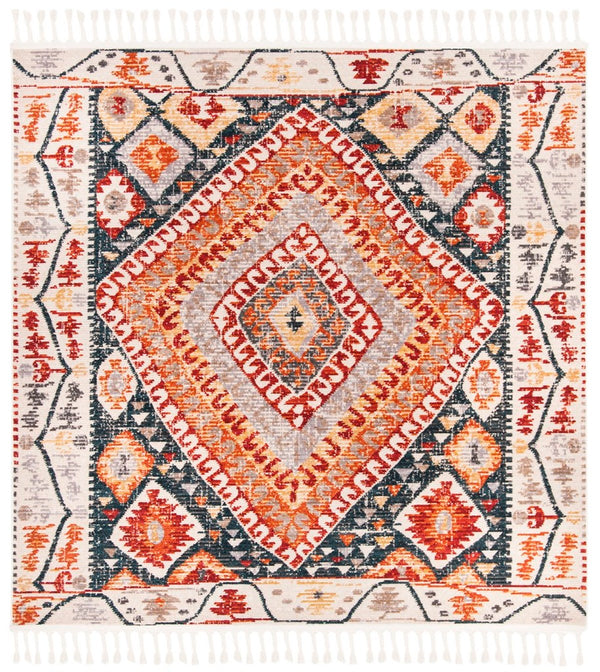 Safavieh Farmhouse 816 Powerloomed 75% Polyester 21% Cotton 4% Latex Traditional Rug FMH816A-6R
