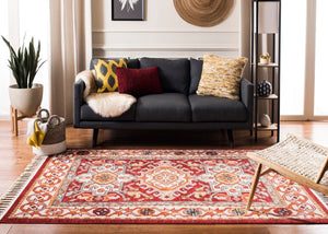 Safavieh Farmhouse 825 POWER LOOMED 75% Polyester 21% Cotton 4% Latex Traditional Rug FMH825A-3