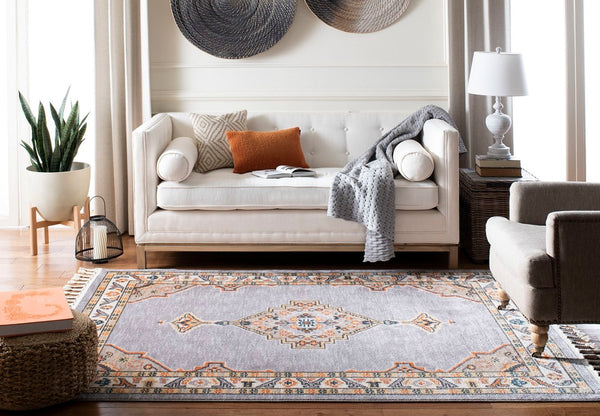 Safavieh Farmhouse 830 Powerloomed 75% Polyester 21% Cotton 4% Latex Traditional Rug FMH830E-3