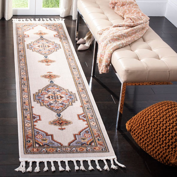 Safavieh Farmhouse 830 POWER LOOMED 75% Polyester 21% Cotton 4% Latex Traditional Rug FMH830F-3