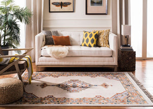 Safavieh Farmhouse 830 POWER LOOMED 75% Polyester 21% Cotton 4% Latex Traditional Rug FMH830F-3