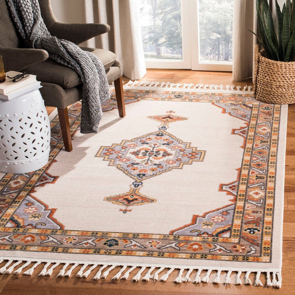 Safavieh Farmhouse 830 POWER LOOMED 75% Polyester 21% Cotton 4% Latex Traditional Rug FMH830F-3